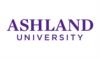 Ashland University's logo: ashland university logo in purple text