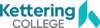 Kettering College's logo: kettering college logo with stylized 'k' symbol