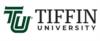Tiffin University's logo: tiffin university logo with stylized 'tu' and text