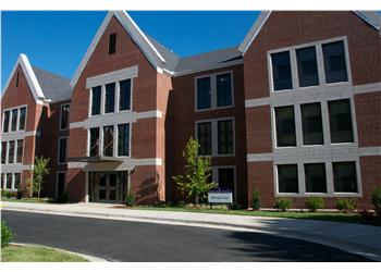 exterior of a modern academic building