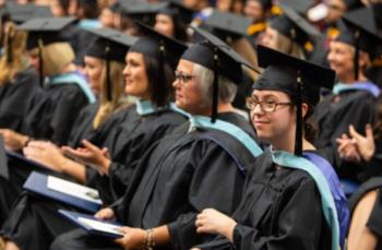 Southern Arkansas University commencement and students