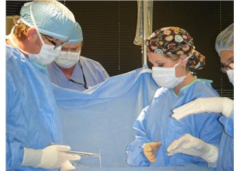 medical team performing surgery