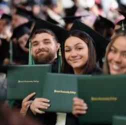 Bristol Community College graduates with diplomas