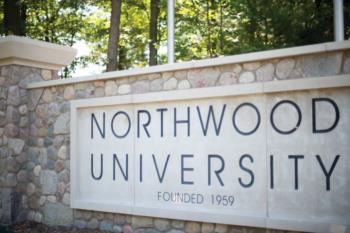 stone sign with 'northwood university founded 1959'