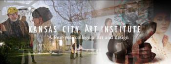 montage of students, artwork &amp; 'kansas city art institute'