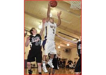 basketball player jumping for a shot