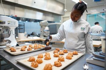 HGTC Culinary Student Baking.