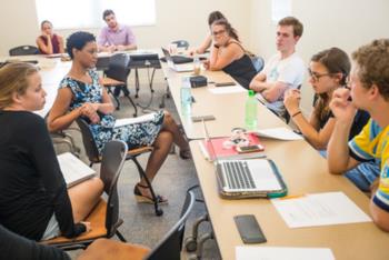 classroom interaction with students and teacher