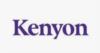 Logo: kenyon in purple serif font