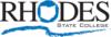 Logo: rhodes state college logo with state-shaped 'o' and blue underline