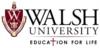 Logo: walsh university logo with 'education for life' motto below