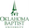Logo: oklahoma baptist university logo with green steeple and text